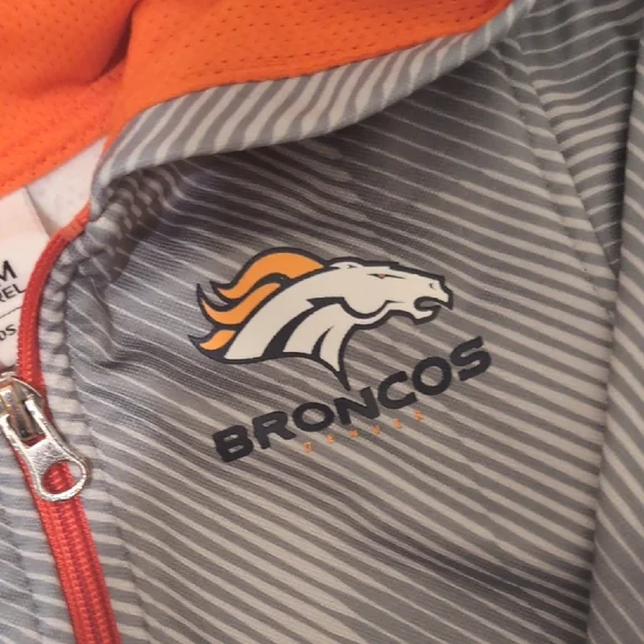 NFL Orange and Gray jacket with Hood and Logo - Picture 2 of 6